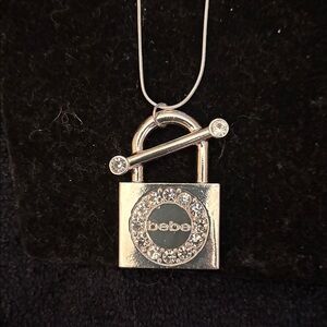 Bebe Silver Long Necklace